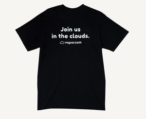 Vapor.com T Shirt Black Back