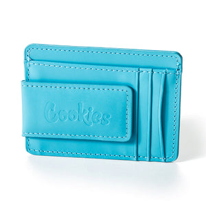 Cookies Big Chip Money Clip and Leather Card Holder Blue