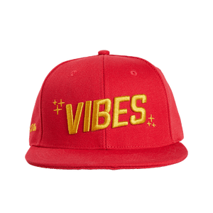 Vibes Snapback Hat Red