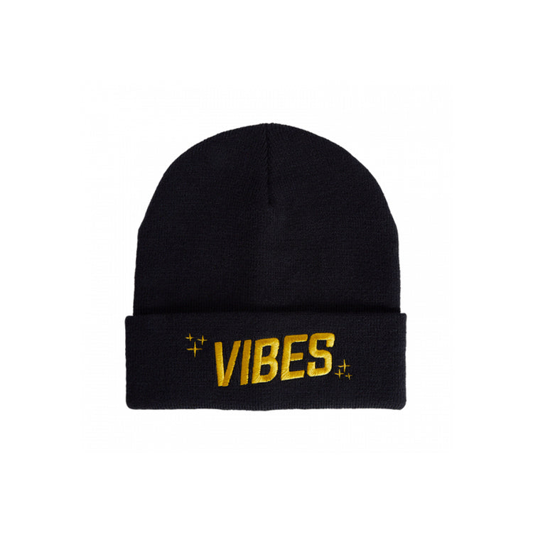 VIBES Beanie Hat Black