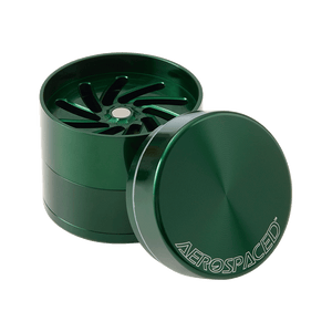Aerospaced by Higher Standards - 4 Piece Toothless Grinder - 2.5" Green