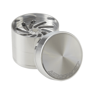 Aerospaced by Higher Standards - 4 Piece Toothless Grinder - 2.5" Silver