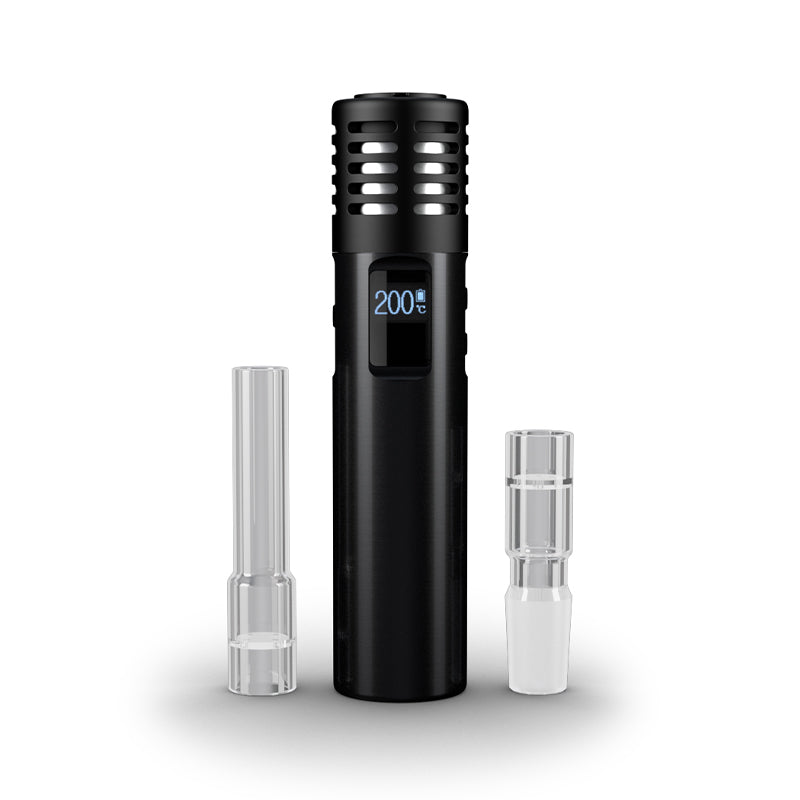 Arizer Air MAX Vaporizer with glass mouthpiece and aroma dish