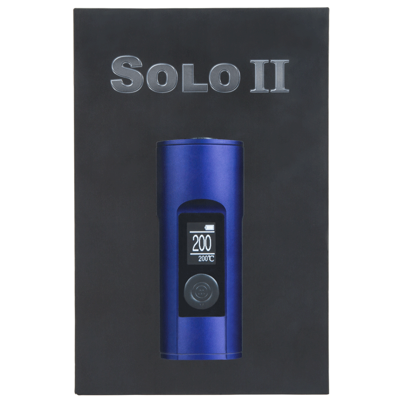 Arizer Solo 2 Vaporizer blue box