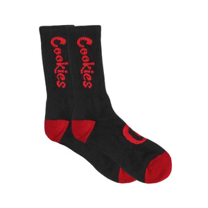 Cookies Socks Original Mint Black with Red Logo