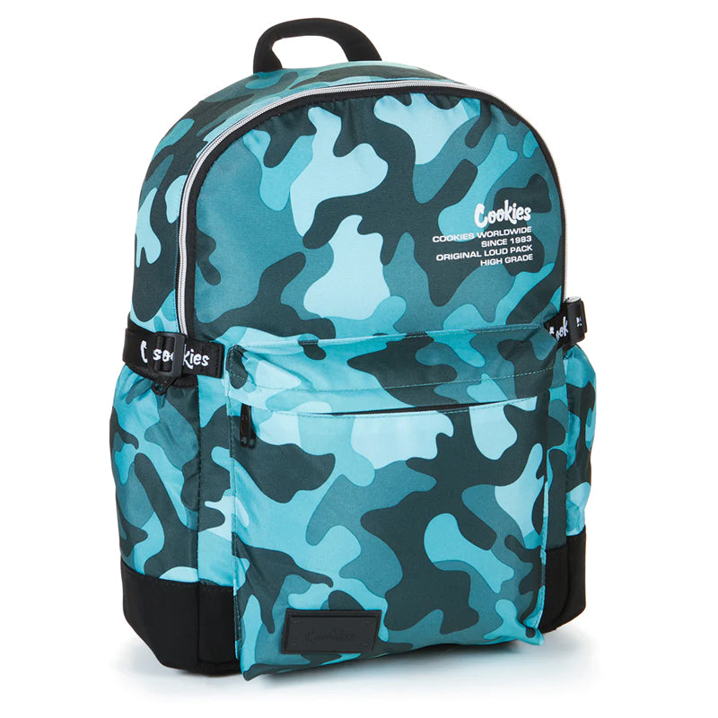 Cookies Off The Grid Smell Proof Backpack Blue Camo