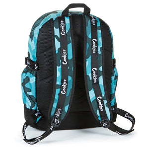 Cookies Off The Grid Smell Proof Backpack Blue Camo Back