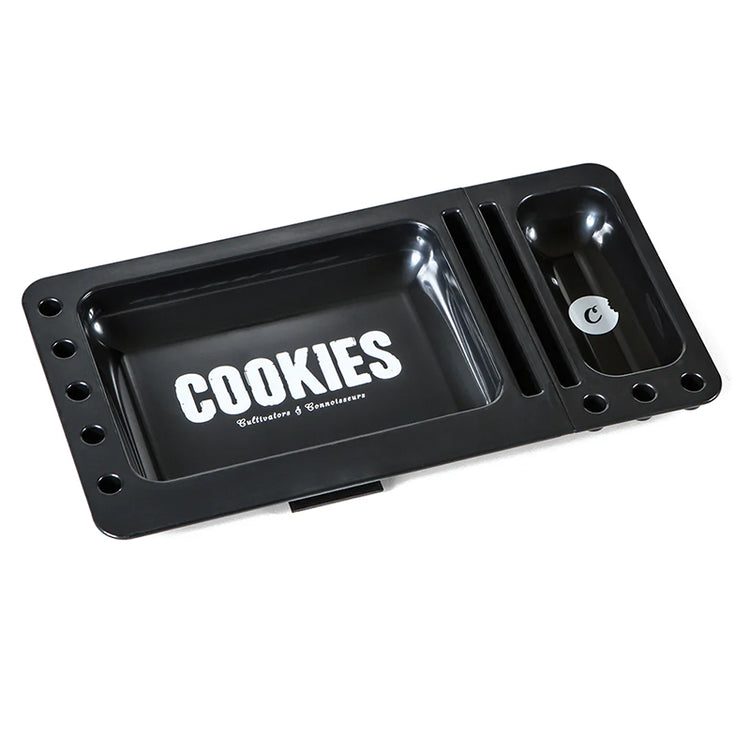 Cookies V3 Rolling Tray 3.0 with Cover Detachable Tray Black