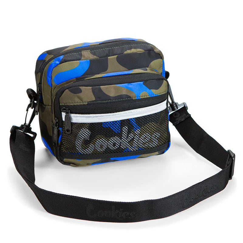 Cookies Vertex Ripstop Crossbody Shoulder Bag Blue Camo