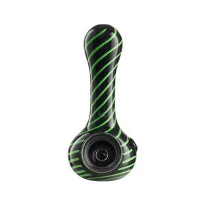 Eyce ORAFLEX Spiral Spoon Black with Green Stripes