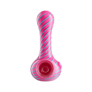 Eyce ORAFLEX Spiral Spoon Pink with Blue Stripes