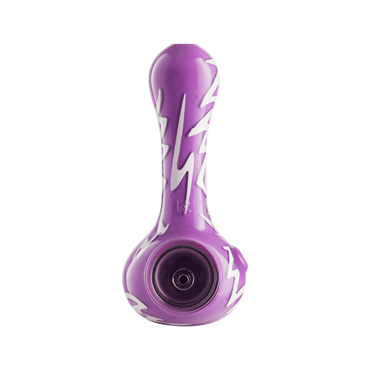 Eyce ORAFLEX Switchback Spoon Purple with White Zigzags