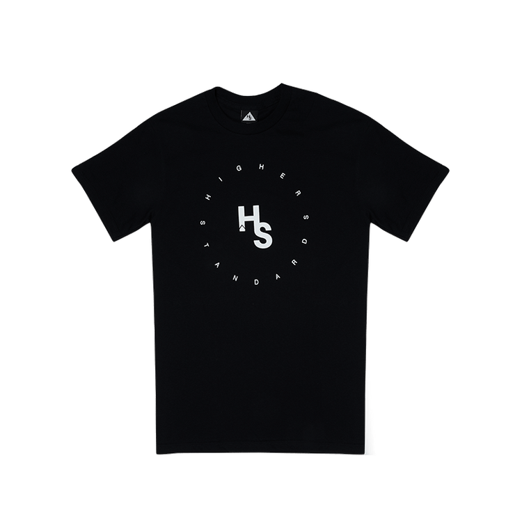 Higher Standards T-Shirt - Circle Logo Black
