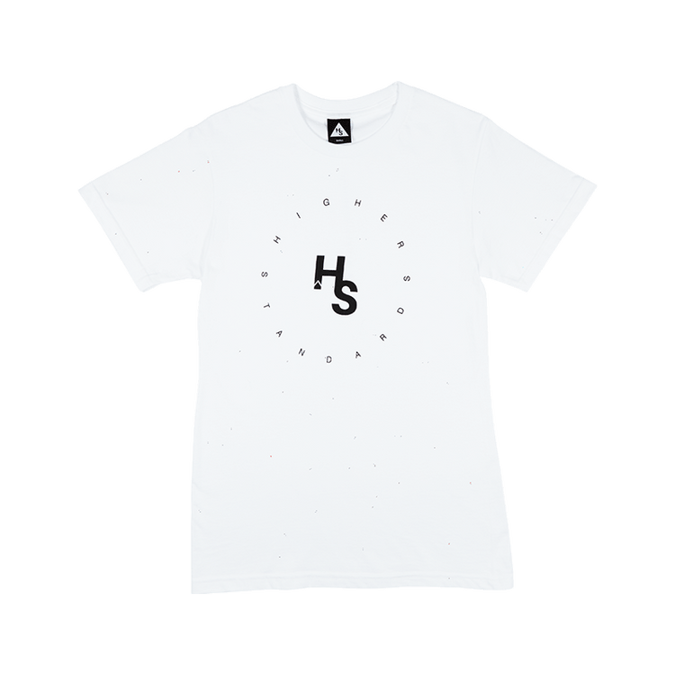 Higher Standards T-Shirt - Circle Logo White