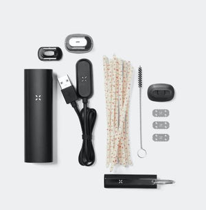 PAX Labs PAX 3 Vaporizer Complete Kit for Dry Herb and Concentrates Black All Included Items