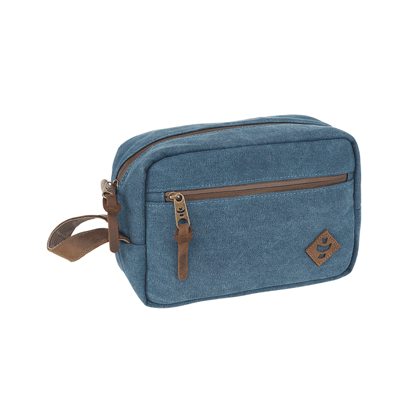 Revelry Supply Stowaway Smell Proof Toiletry Bag Blue