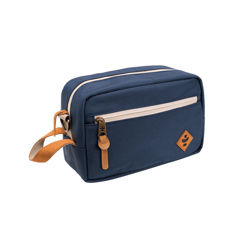 Revelry Supply Stowaway Smell Proof Toiletry Bag Navy