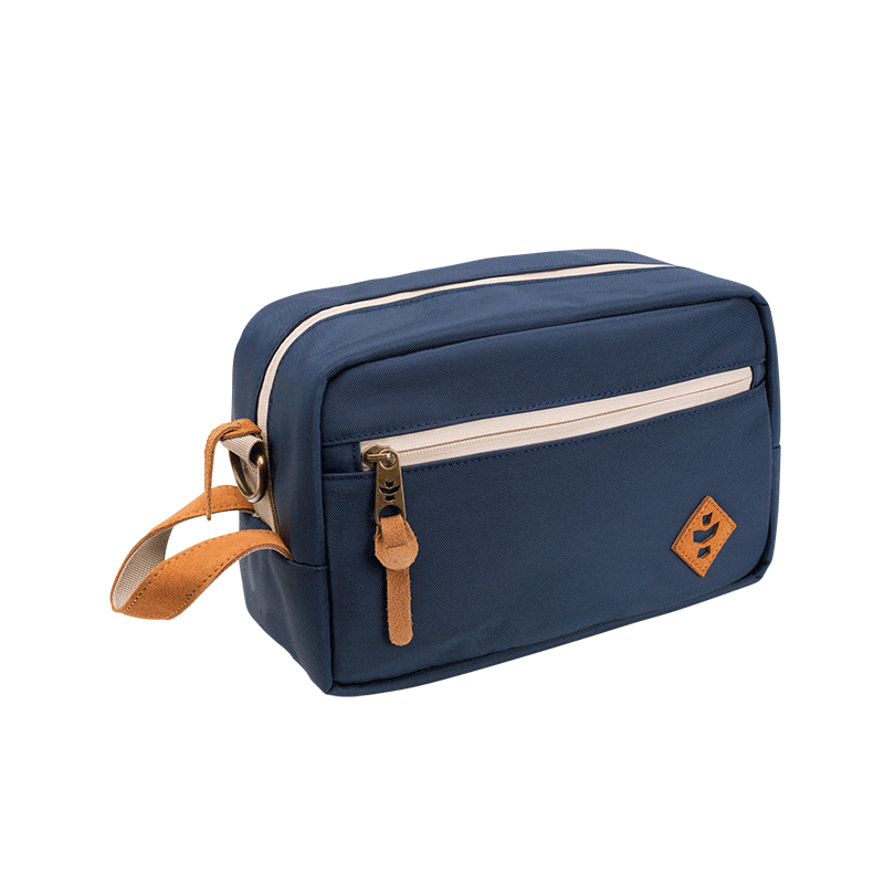 Revelry Supply Stowaway Smell Proof Toiletry Bag Navy