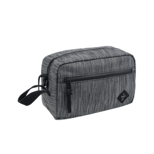Revelry Supply Stowaway Smell Proof Toiletry Bag Striped Grey