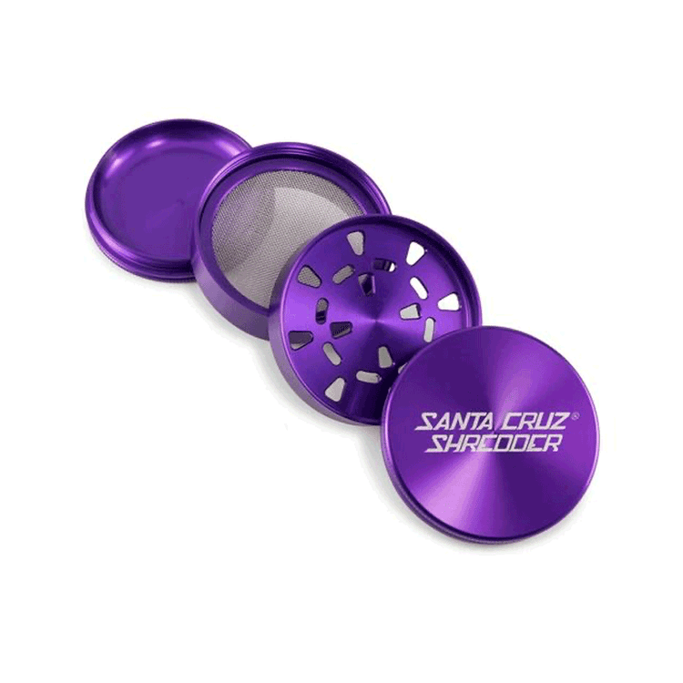 Santa Cruz Shredder 4 Piece Grinder Purple Pieces