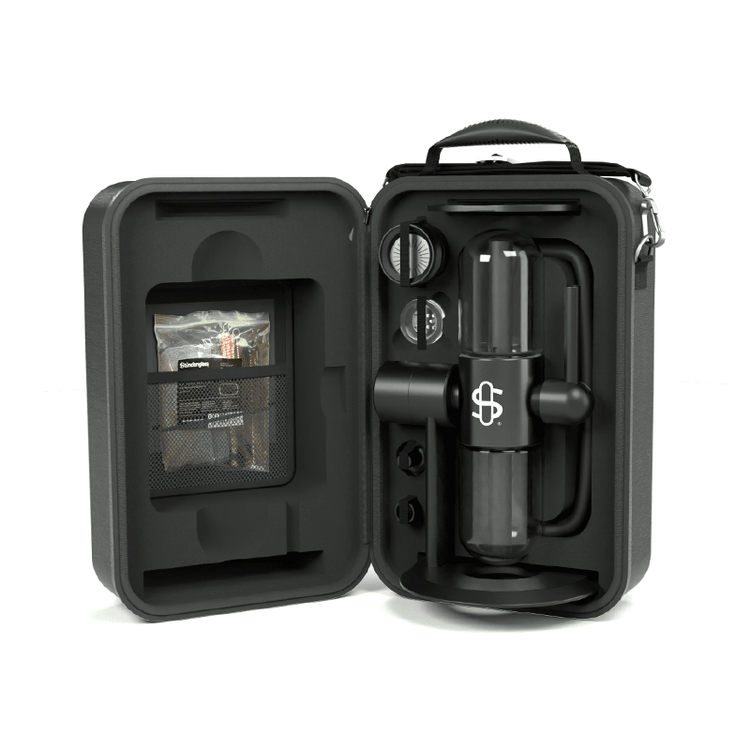 Stundenglass Kompact Gravity Infuser Case and Included Items
