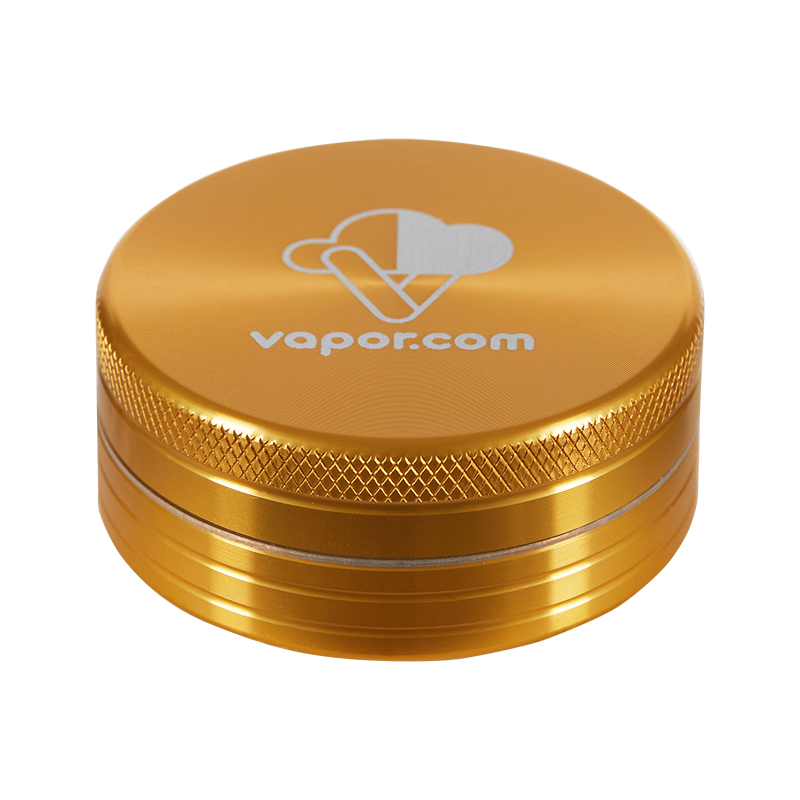 VAPOR.com Aluminum 2 piece grinder Gold