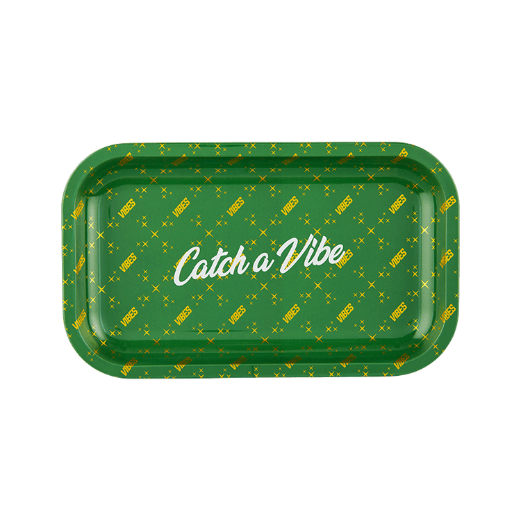 Vibes Rolling Papers Catch A Vibe Rolling Tray Medium Green