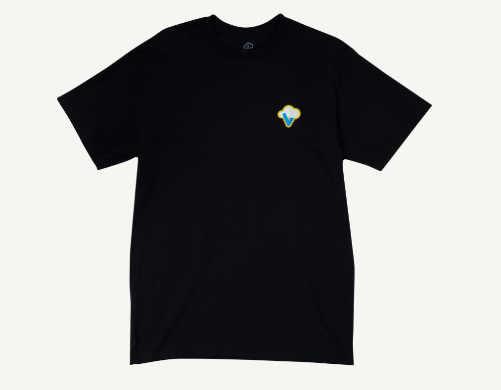 Vapor.com T Shirt Black Front