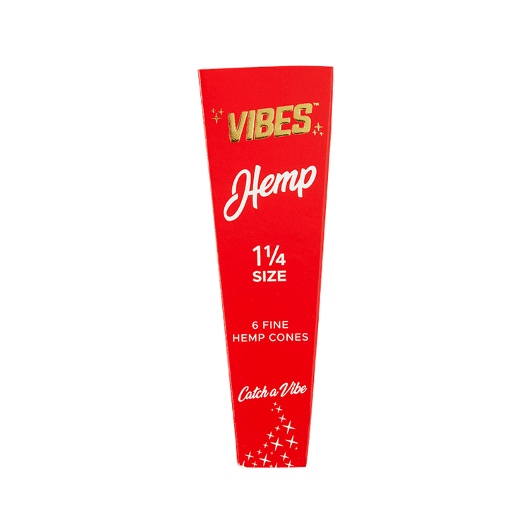 VIBES 1 1/4 Size Cones Single Pack Hemp