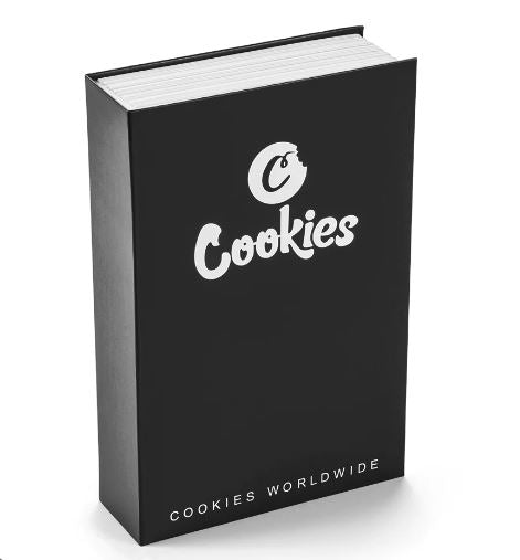 Cookies Stash Book with Internal Metal Safe Black
