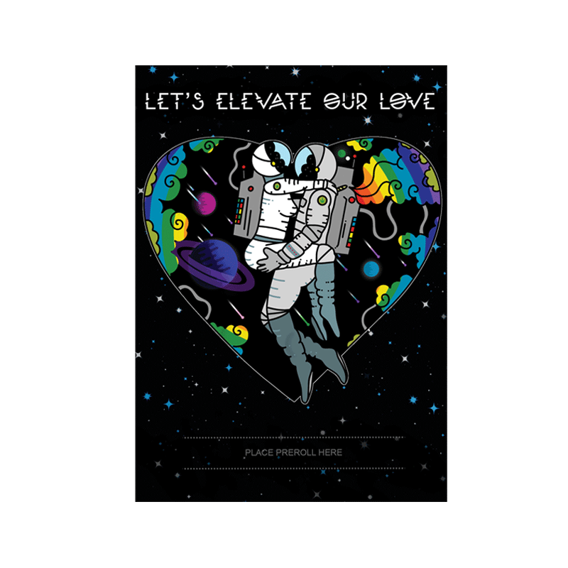 Let's elevate our love 420 Cardz Card
