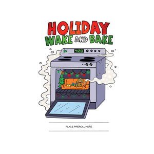 Holiday Wake and Bake 420 Cardz Christmas Card