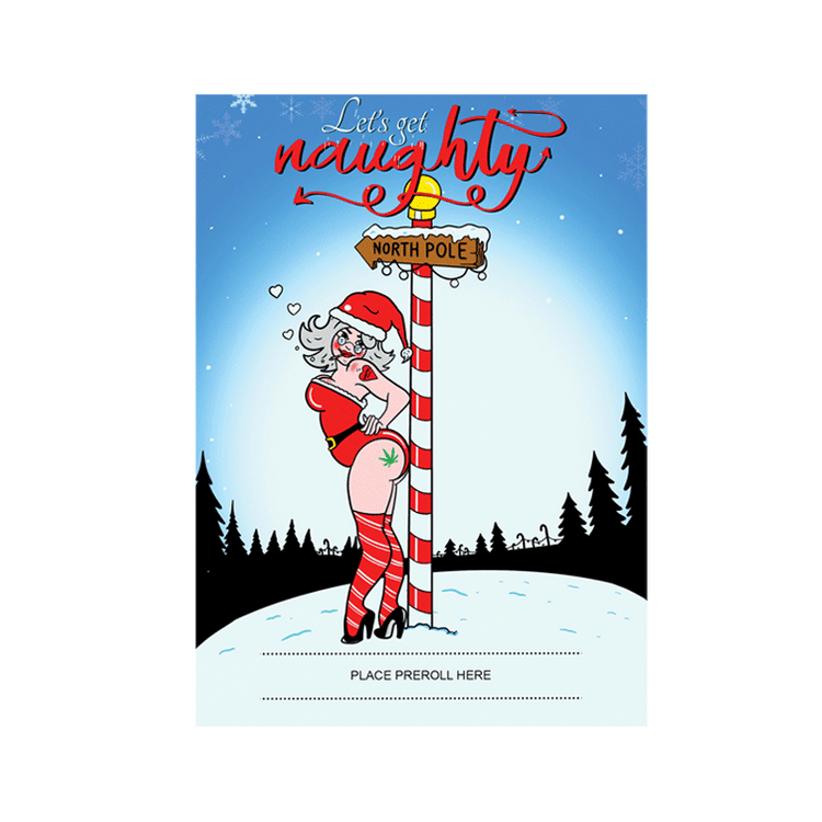 Let's Get Naughty 420 Cardz Christmas Card