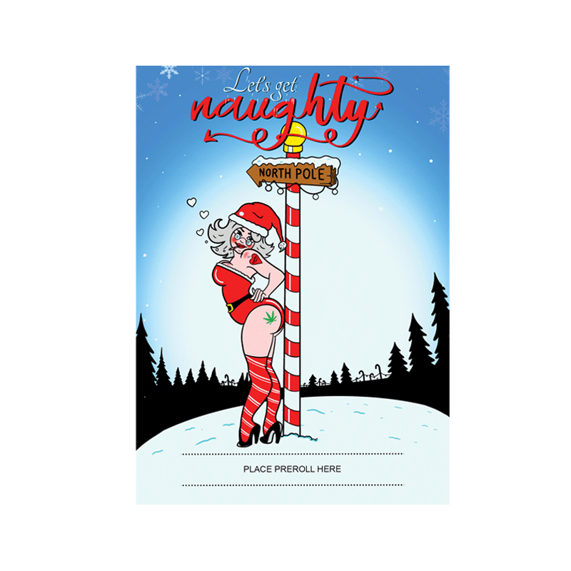 Let's Get Naughty 420 Cardz Christmas Card