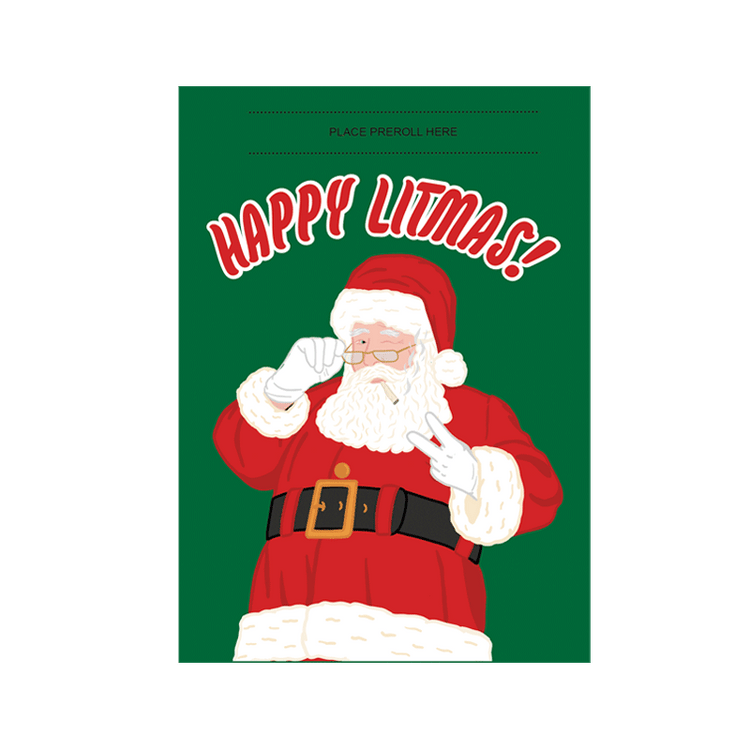 Happy Litmas 420 Cardz Christmas card