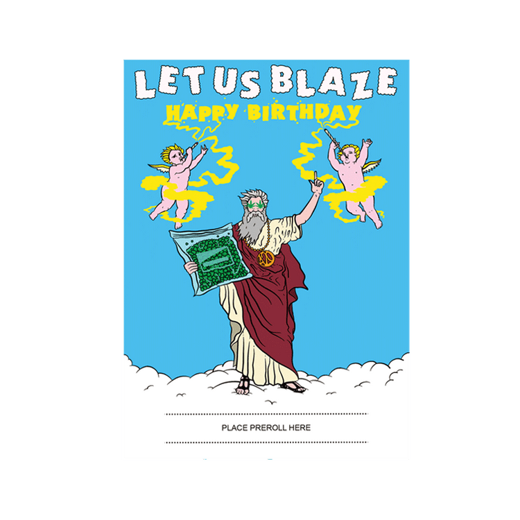 Let us blaze happy birthday 420 Cardz Birthday Card