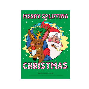 Merry Spliffing Christmas 420 Cardz Christmas Card