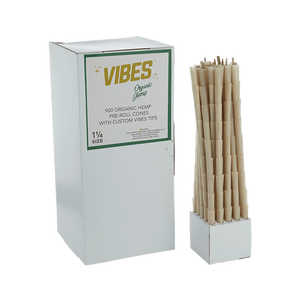 VIBES Cones Bulk Box Organic Hemp 1.25 Size
