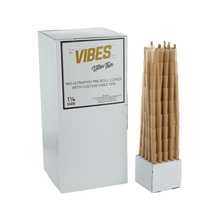VIBES Cones Bulk Box 1.25 Size Ultra Thin